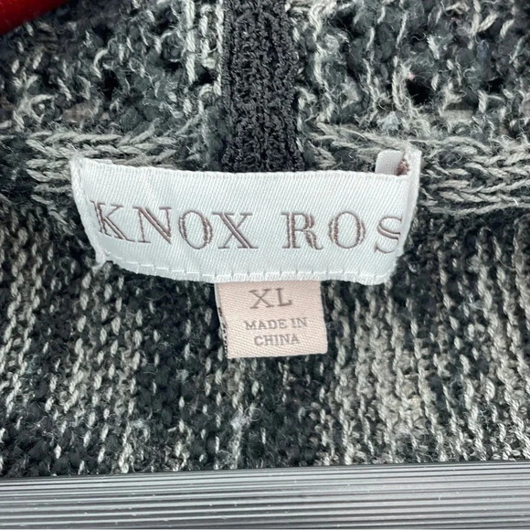 Knox Rose Women's XL Long Sleeve loose knit cardigan open front 9659 - Picture 6 of 8